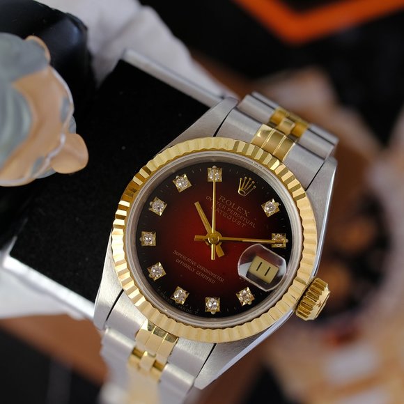 Rolex Datejust Factory Diamond Dial Box & Papers - Picture 9 of 13